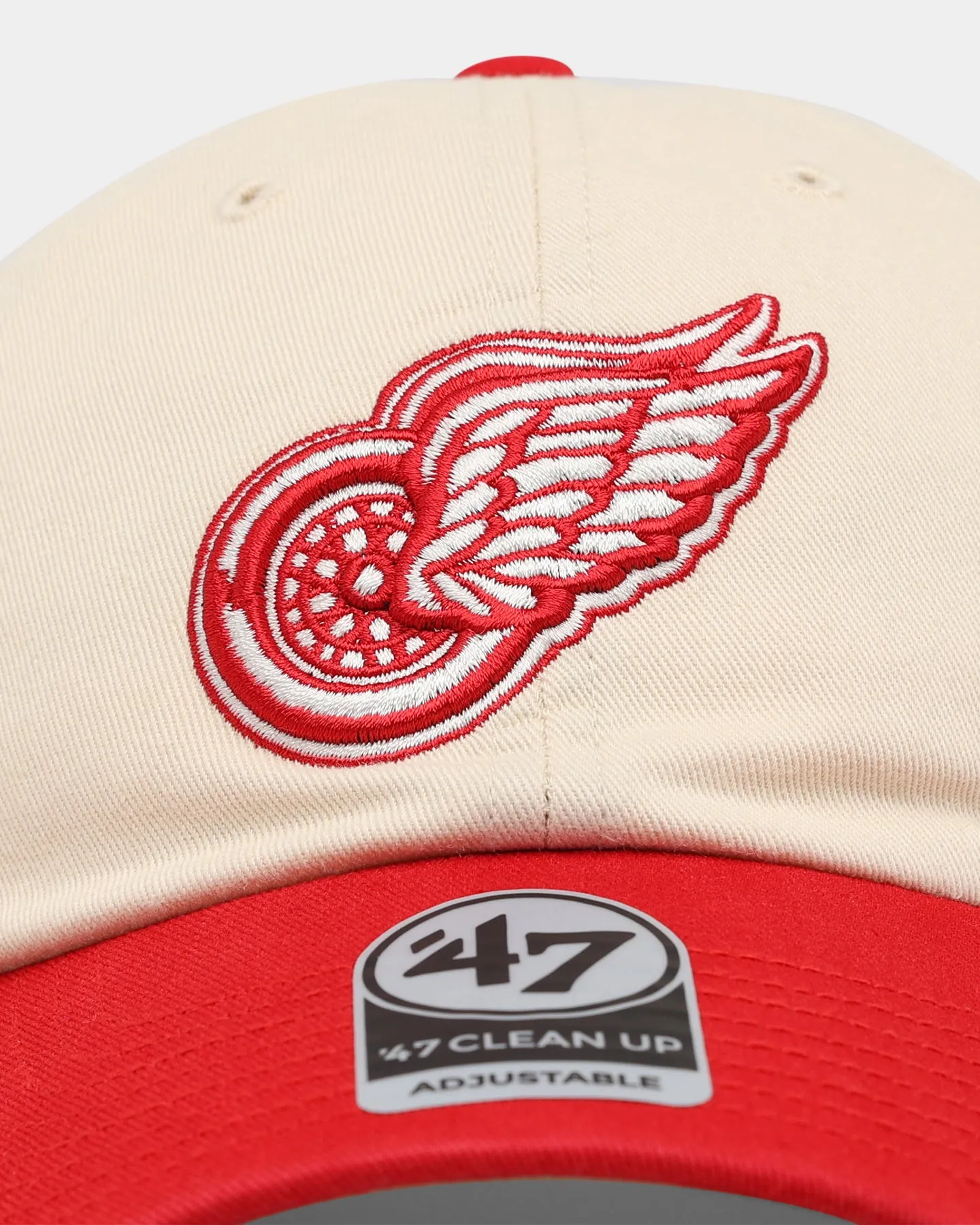 47 Brand Detroit Red Wings Vintage 47 Clean Up Strapback Natural