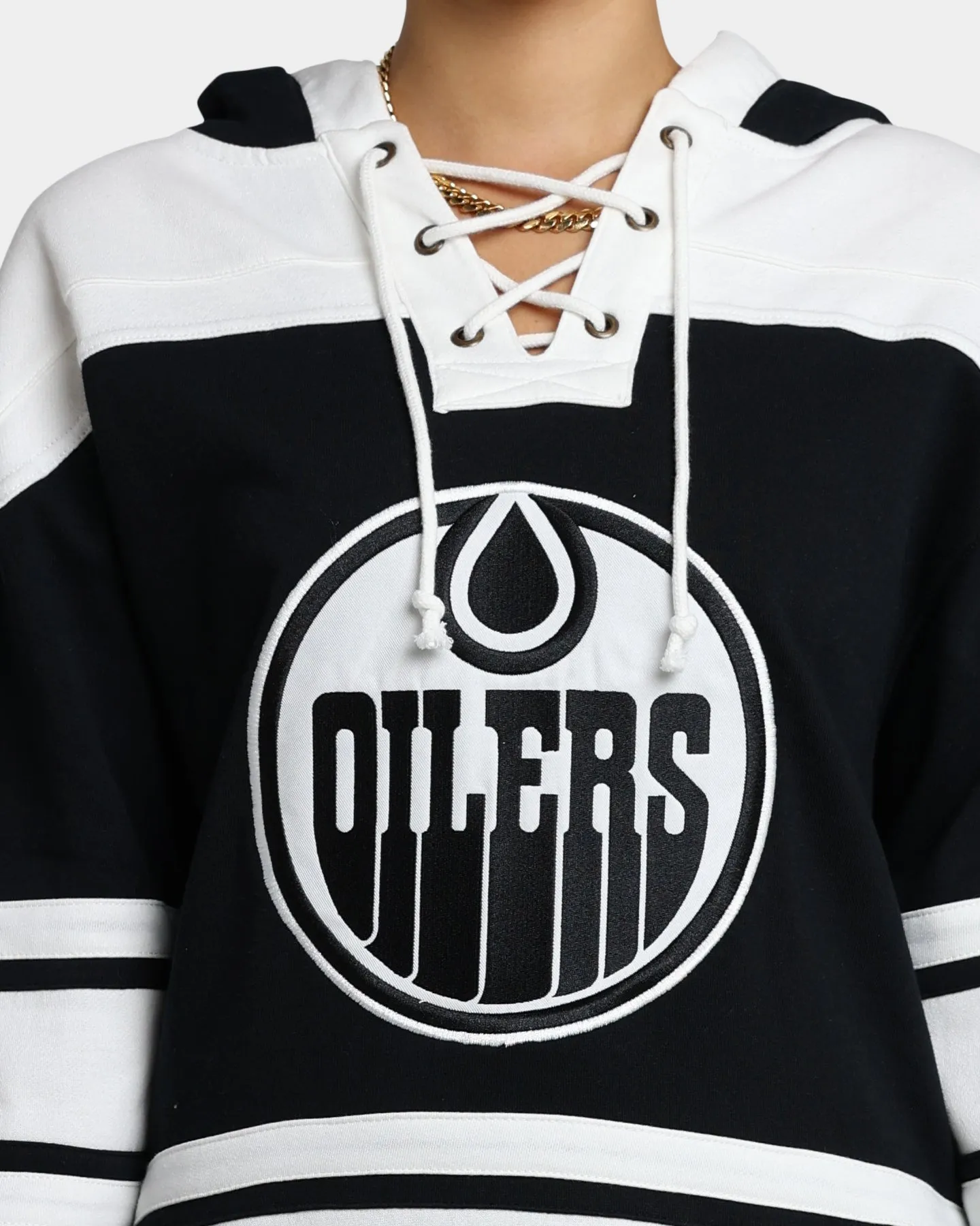 47 Brand Edmonton Oilers Superior Lacer Hoodie Jet Black