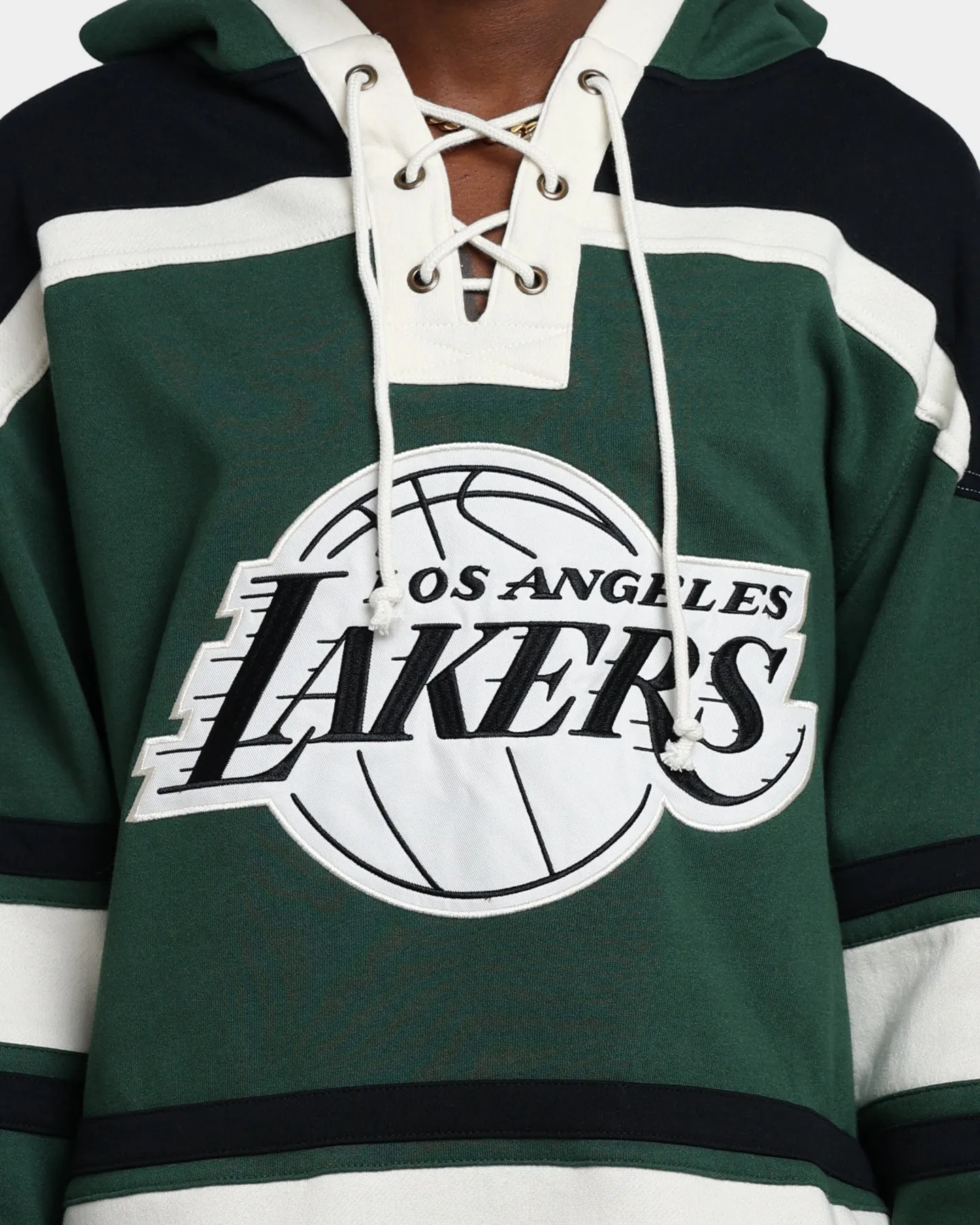 47 Brand Los Angeles Lakers Superior Lacer Hoodie Dark Green