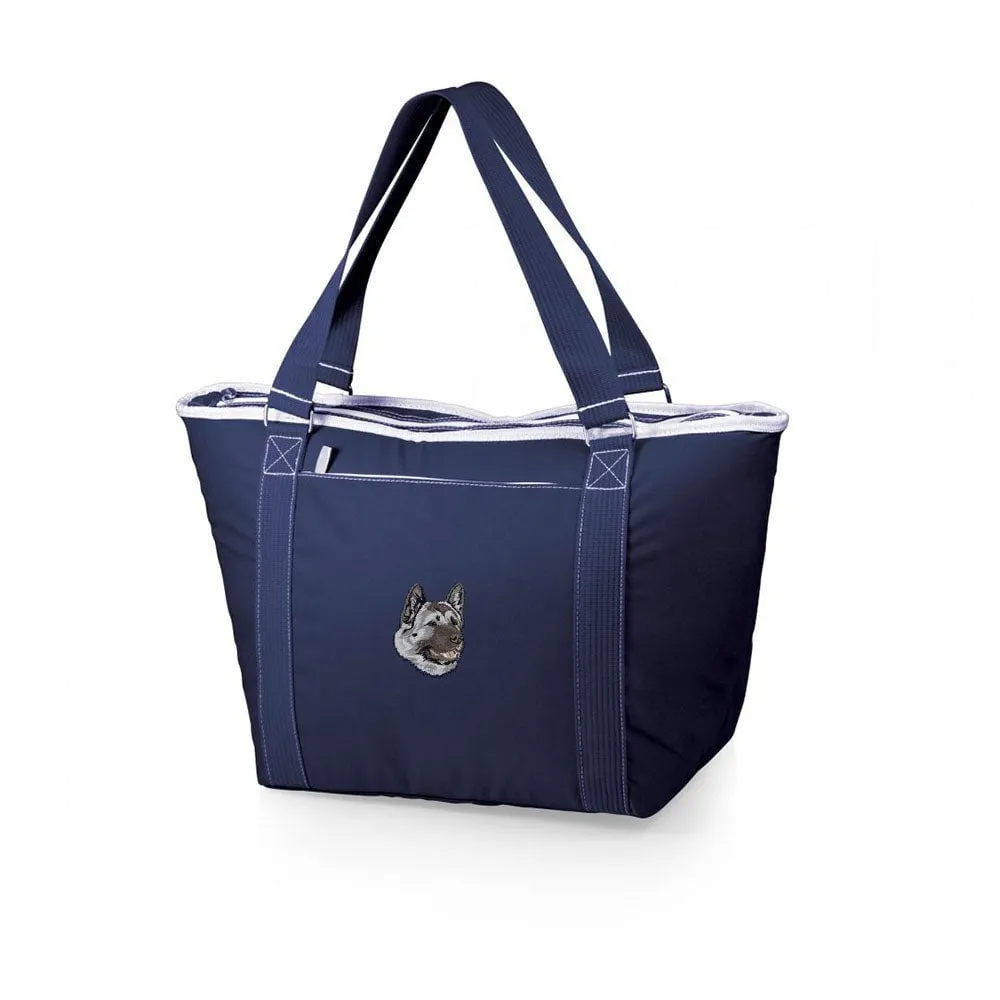 Akita Embroidered Topanga Cooler Tote Bag