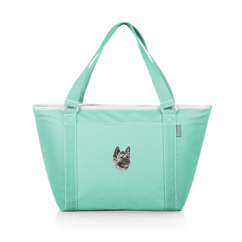 Akita Embroidered Topanga Cooler Tote Bag