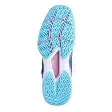 Babolat Jet TERE All Court Kids & Women Blue Pink Handball Volleyball Tennis Shoes