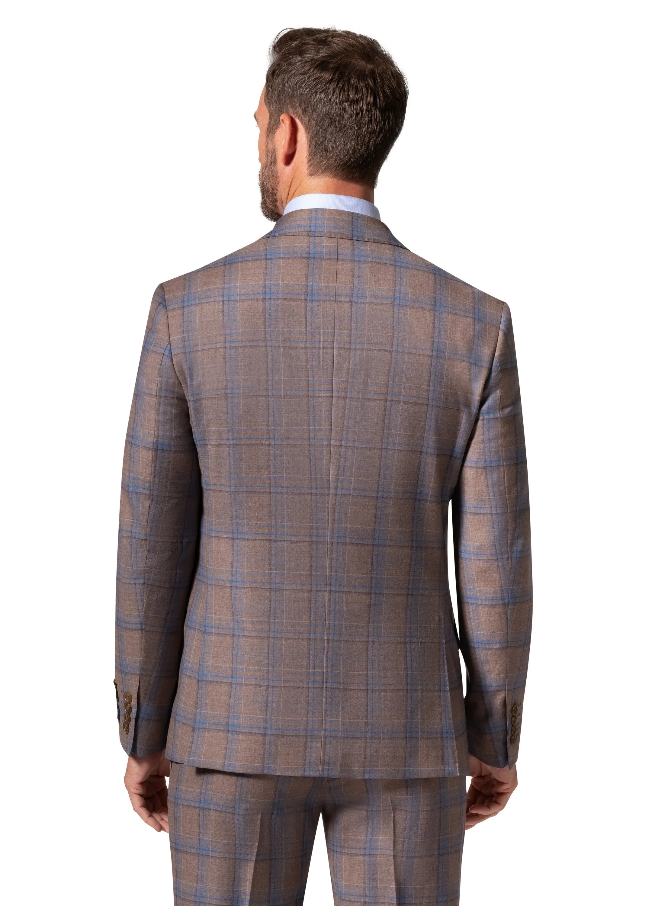 Berragamo Elegant - Faille Wool 10005.4100 D/B Modern Fit Suit