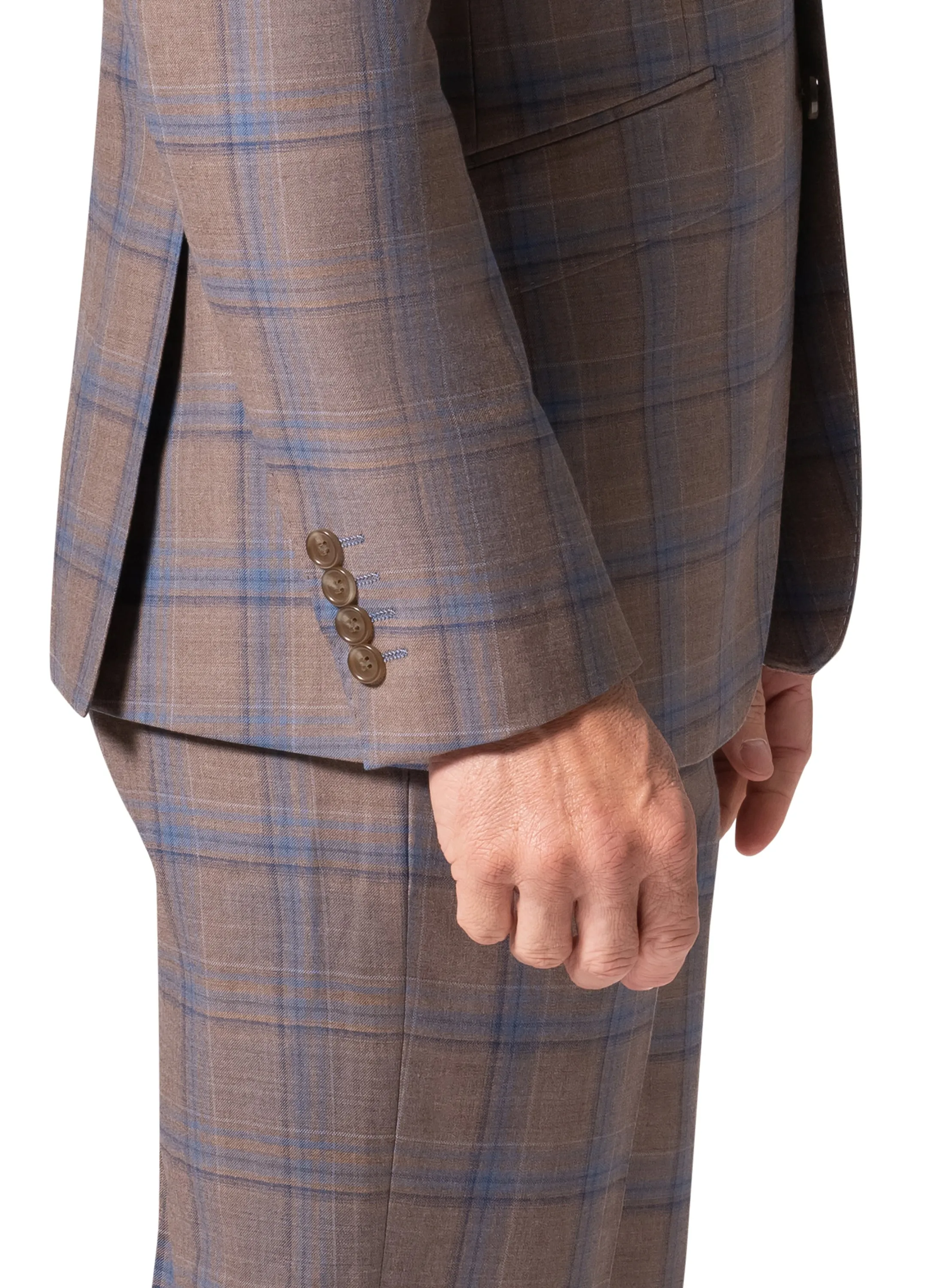 Berragamo Elegant - Faille Wool 10005.4100 D/B Modern Fit Suit