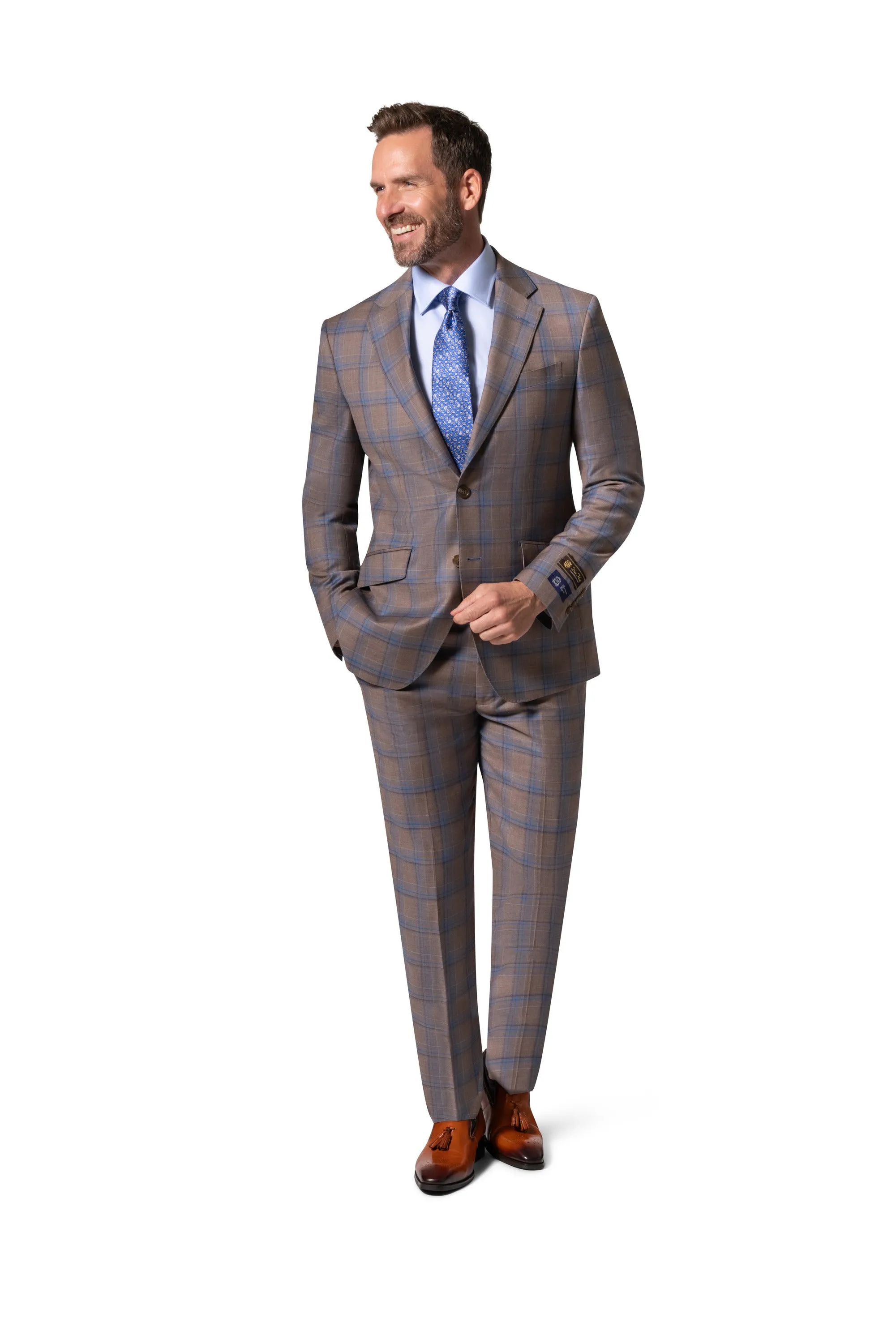 Berragamo Elegant - Faille Wool 10005.4100 D/B Modern Fit Suit