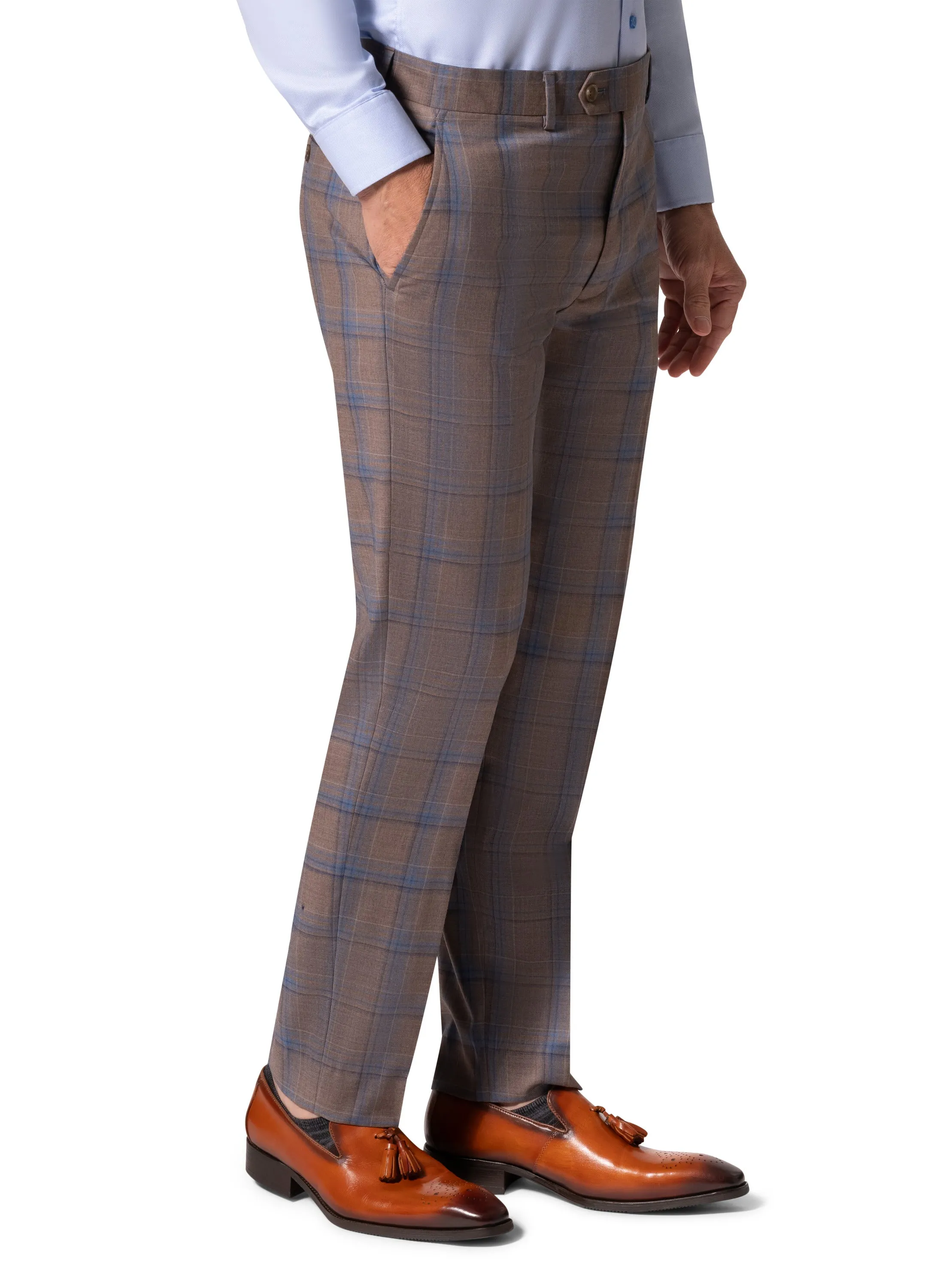 Berragamo Elegant - Faille Wool 10005.4100 D/B Modern Fit Suit