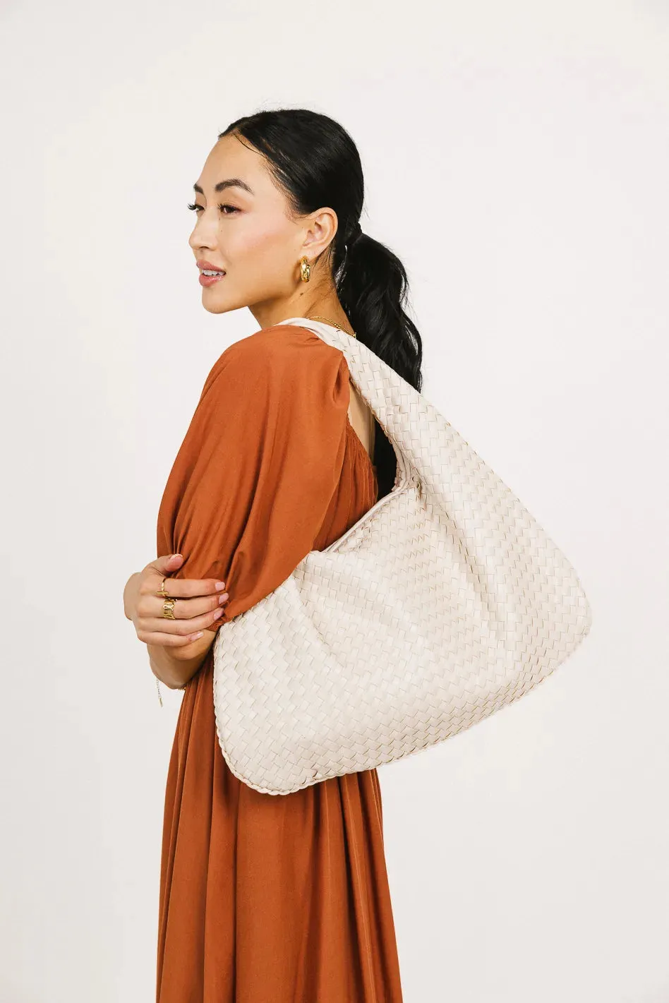 Cercee Hobo Bag in Cream