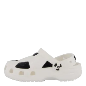 Classic Soccer Ball Clog T White/black