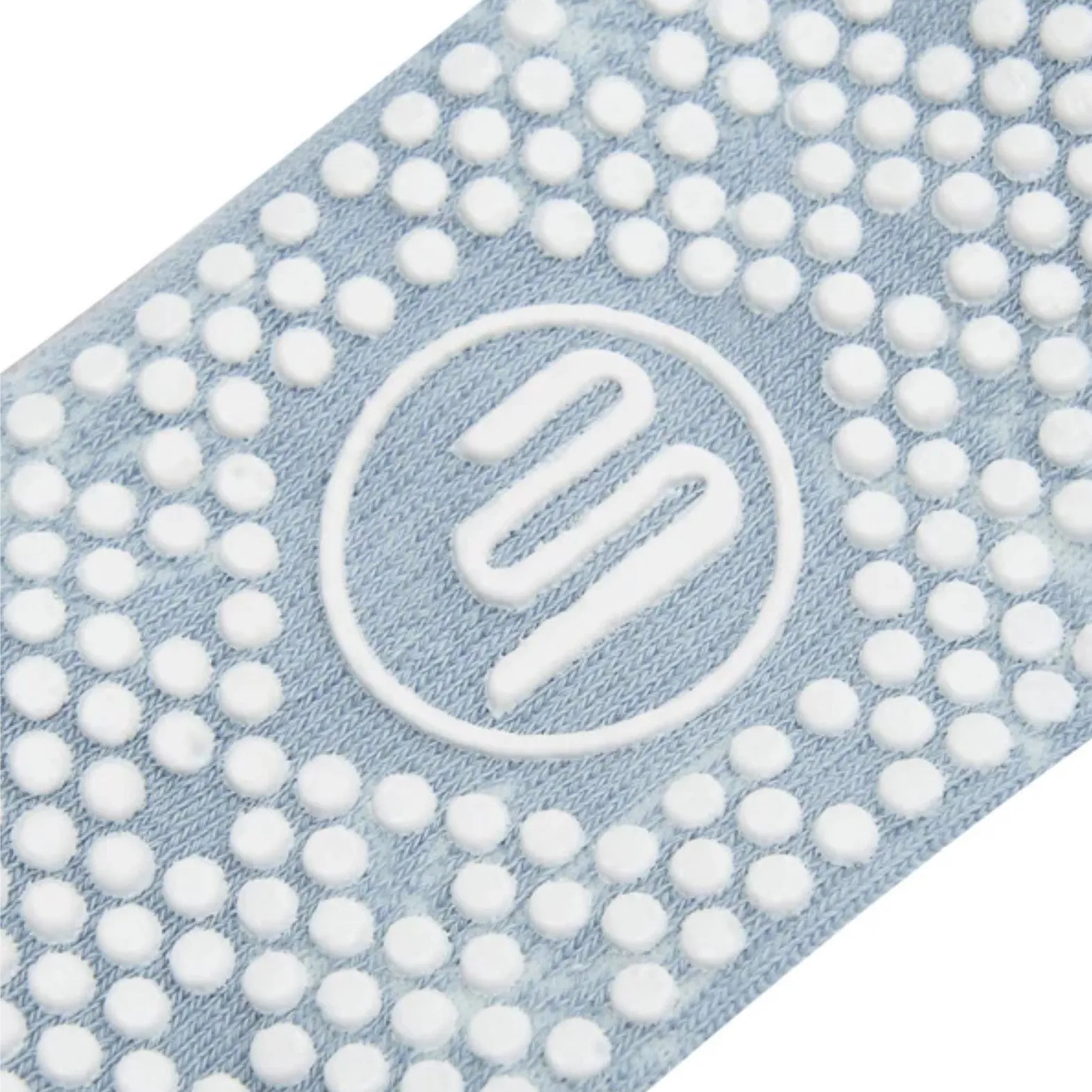 Crew Grip Socks - Blue Palms (Barre / Pilates)