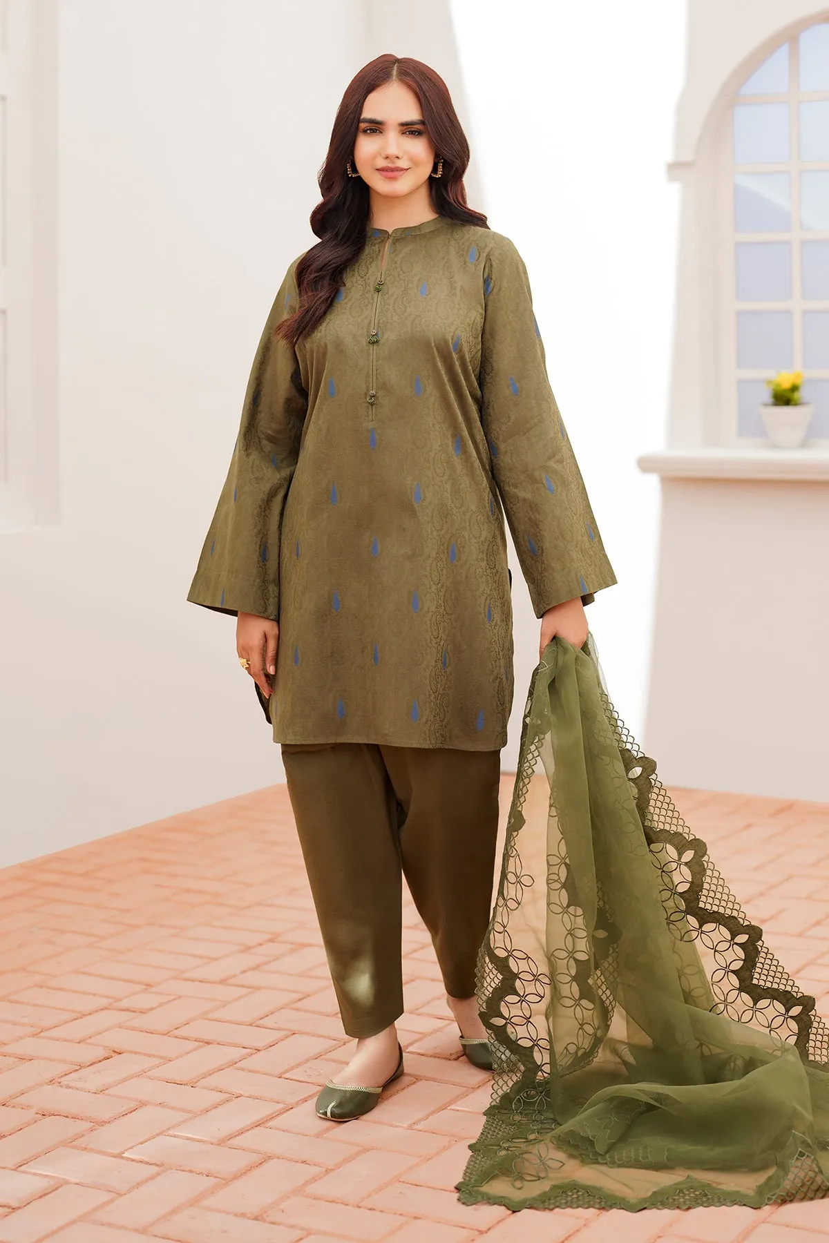 EMBROIDERED DOBBY LAWN PR-930