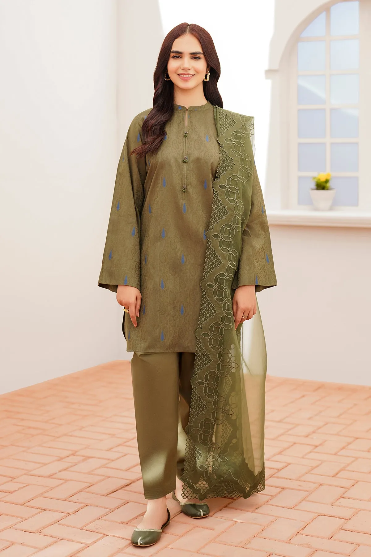 EMBROIDERED DOBBY LAWN PR-930