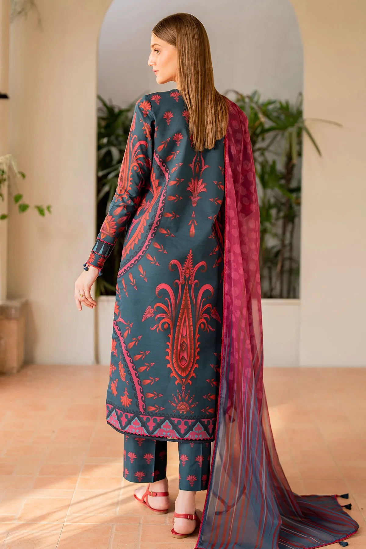 EMBROIDERED LAWN USE-9061