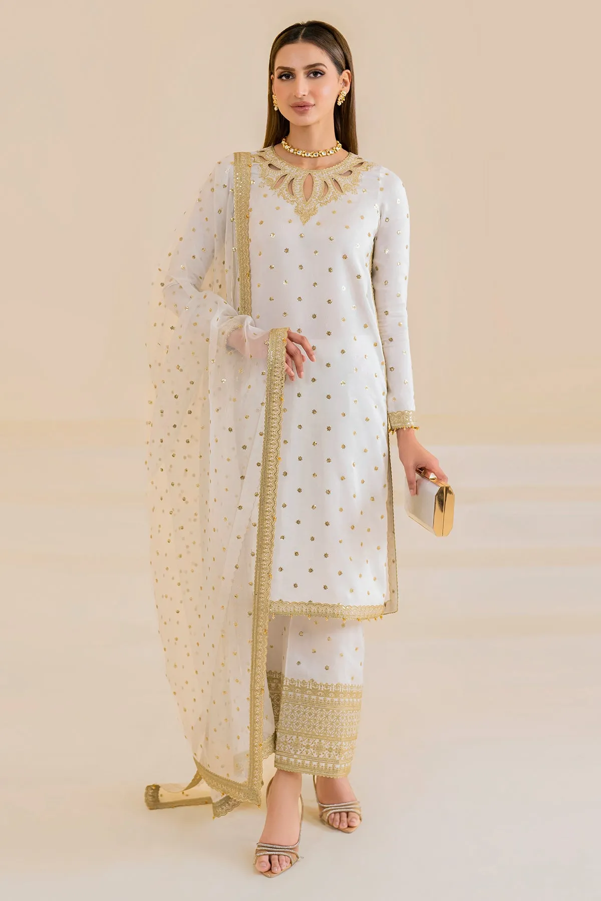 EMBROIDERED Raw Silk UR-7020