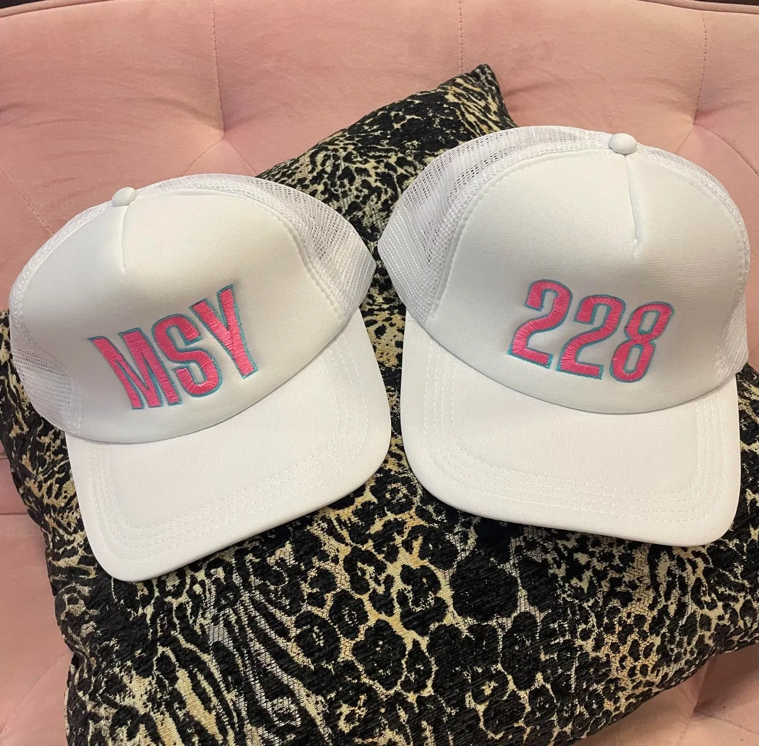 EMBROIDERED TRUCKER HAT | 228