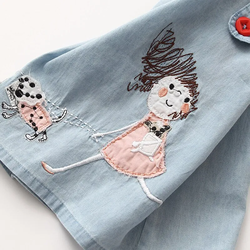 Fashion Little Girl Embroidery Dress