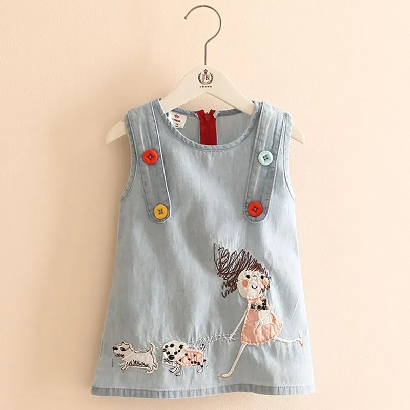 Fashion Little Girl Embroidery Dress