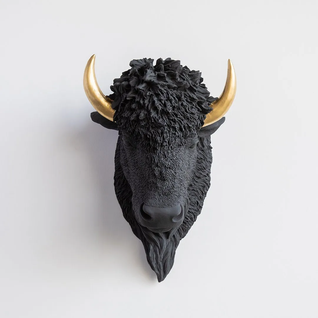 Faux Bison Wall Hanging