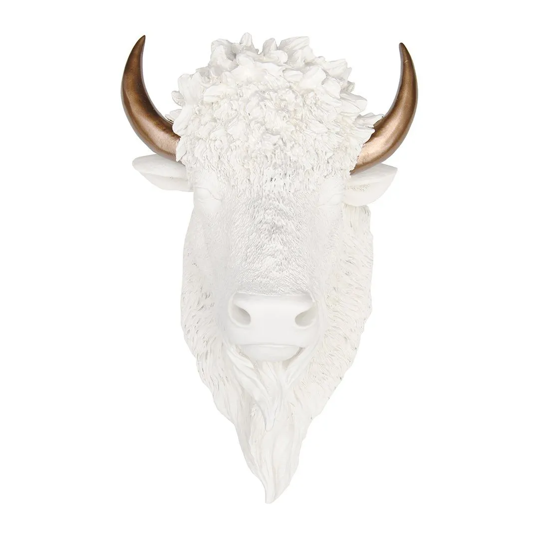 Faux Bison Wall Hanging