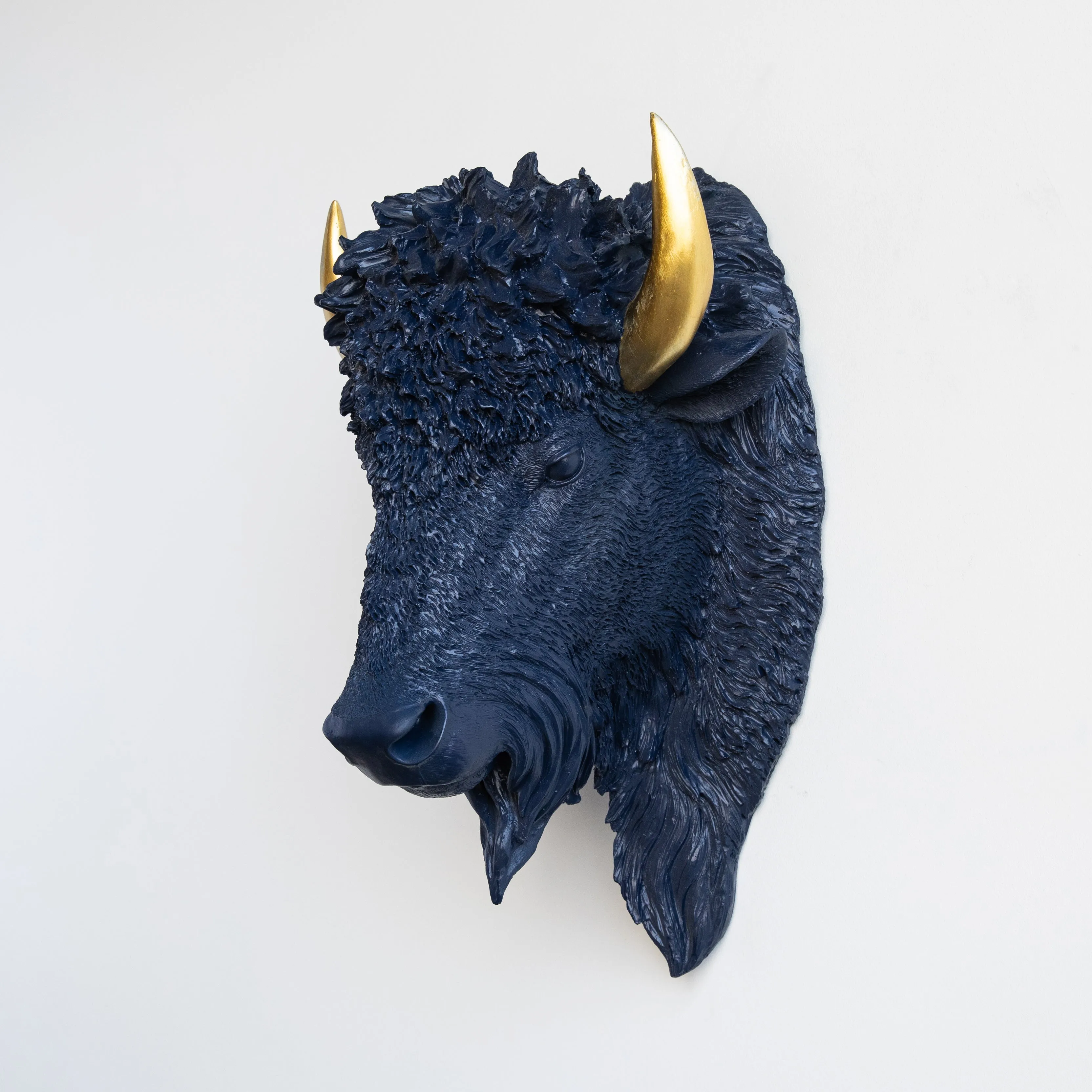 Faux Bison Wall Hanging