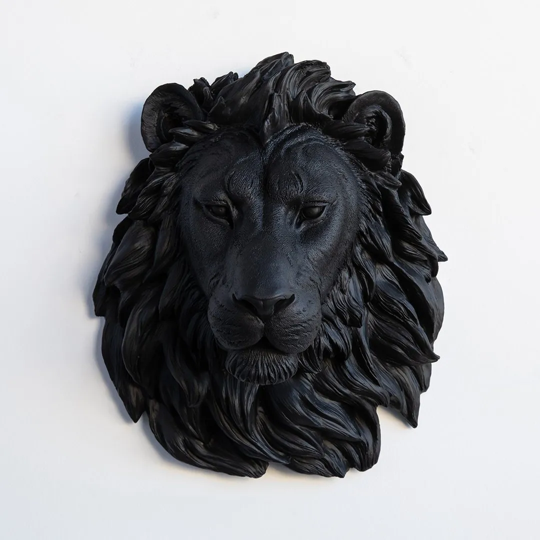 Faux Lion Wall Hanging