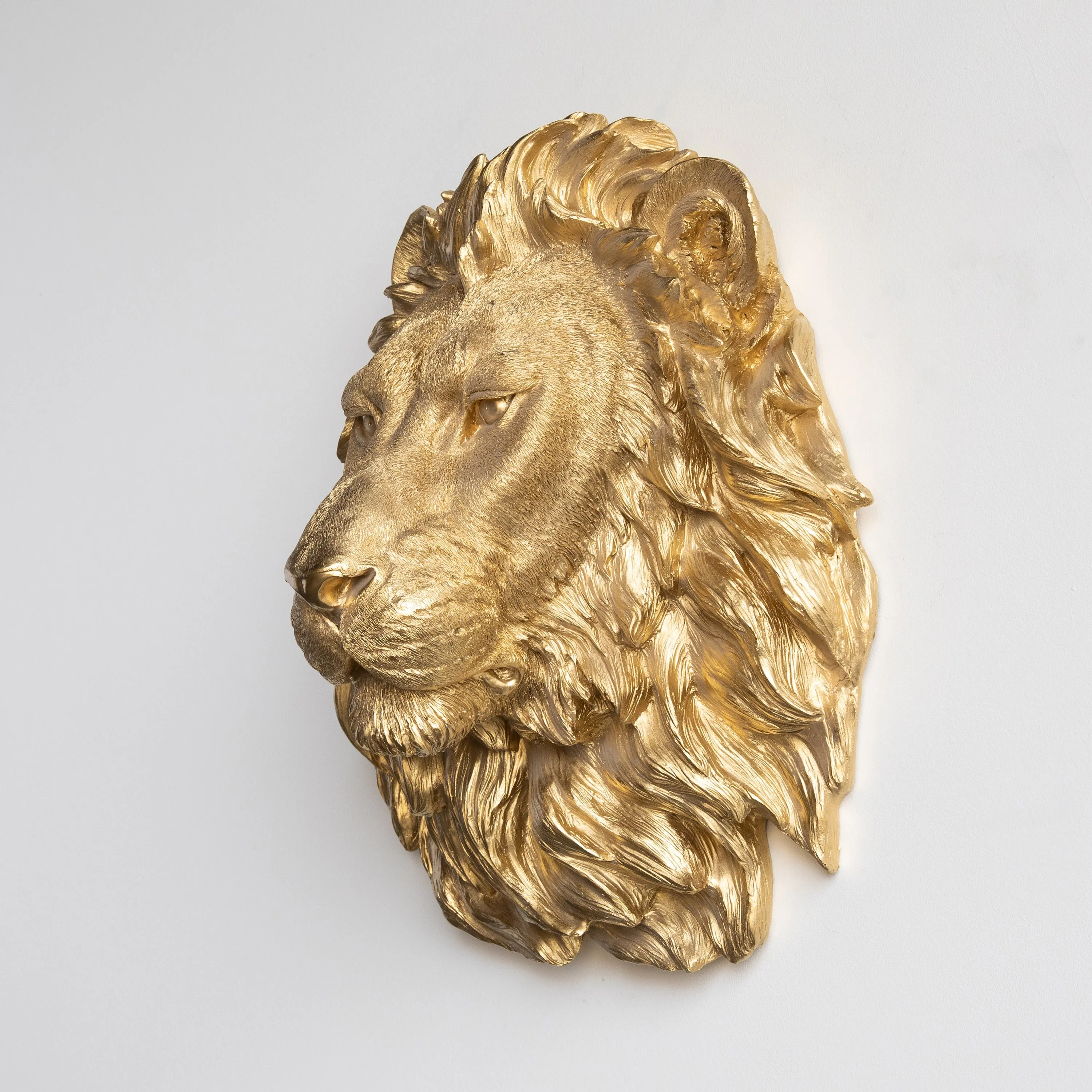 Faux Lion Wall Hanging