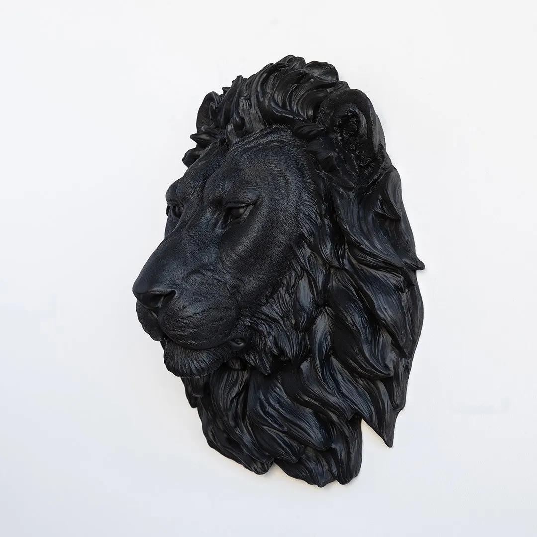 Faux Lion Wall Hanging