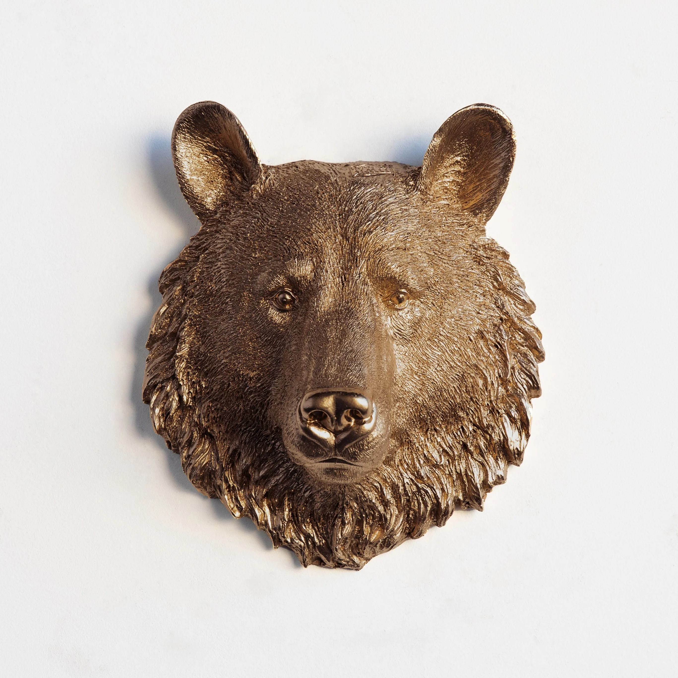 Faux Small Bear Wall Hanging