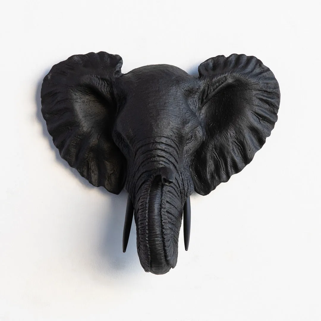 Faux Small Elephant Wall Hanging