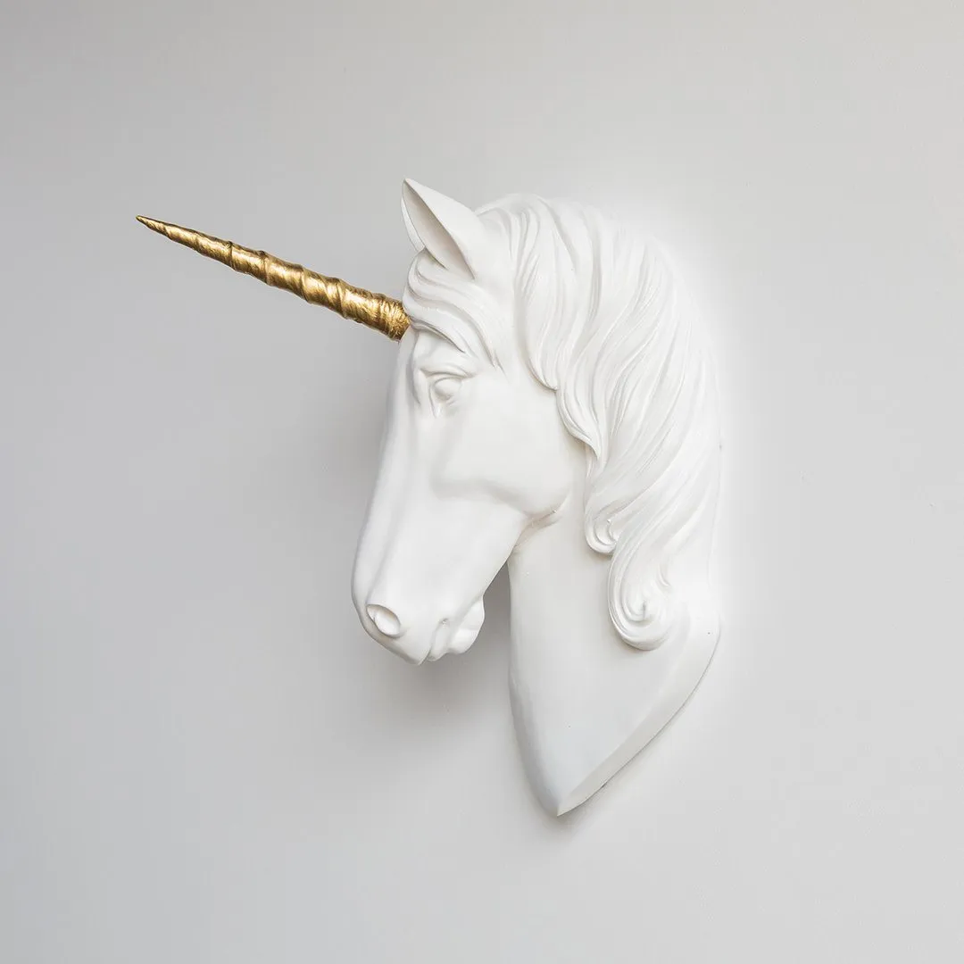 Faux Unicorn Wall Plaque