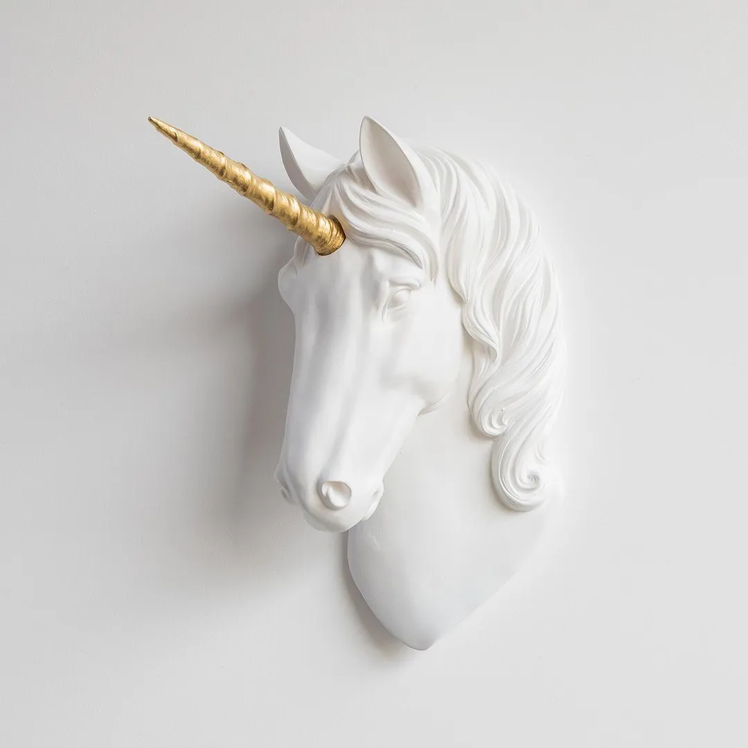 Faux Unicorn Wall Plaque