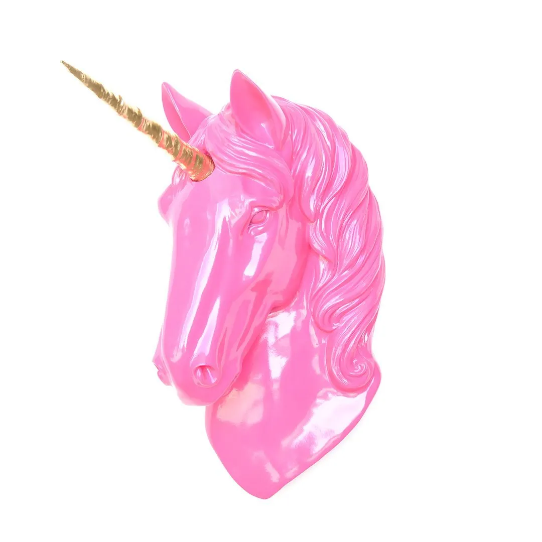 Faux Unicorn Wall Plaque