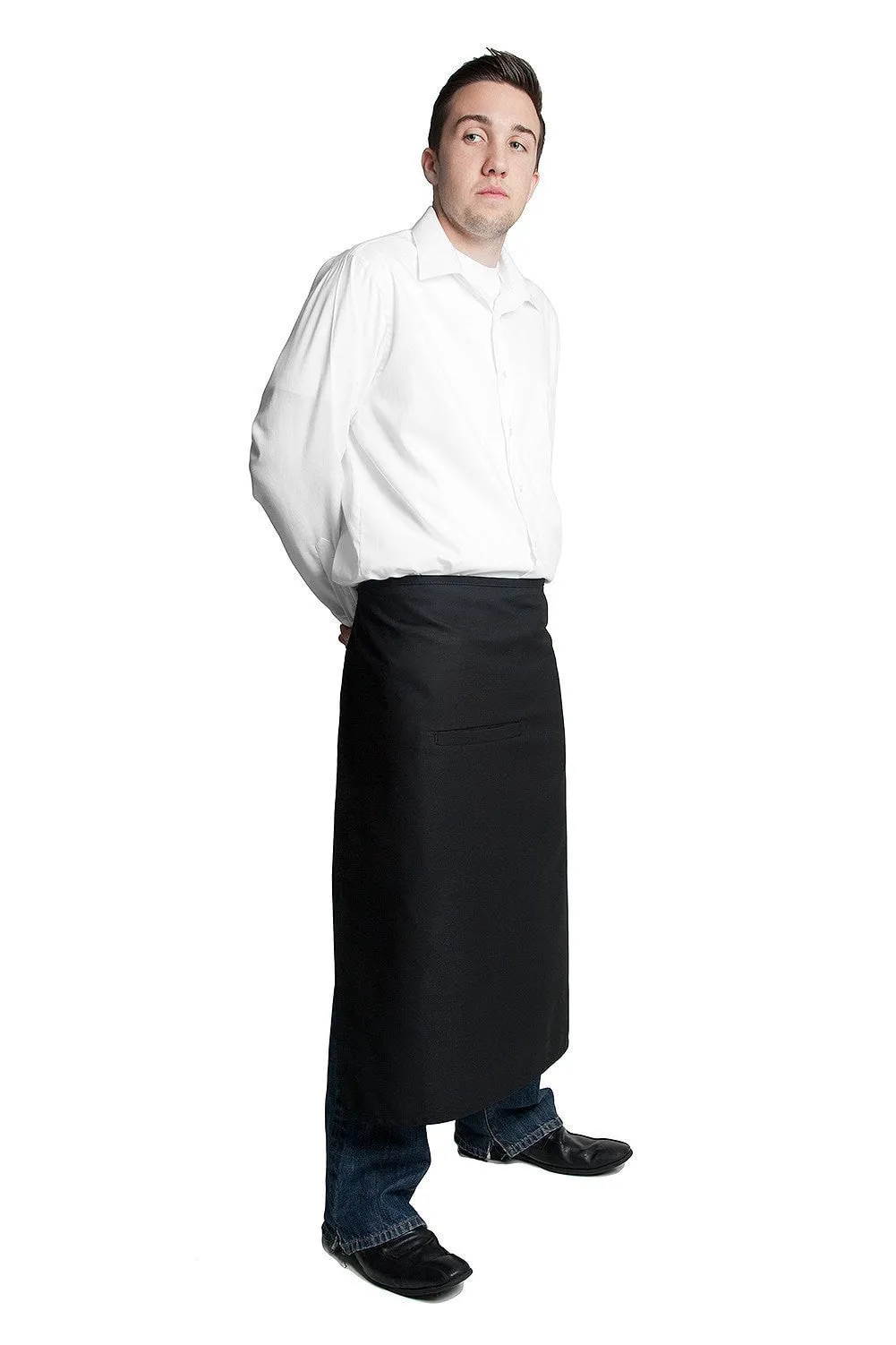 Fiumara Apparel Full Bistro Apron w/ 1 Pocket 32"L x 28"W