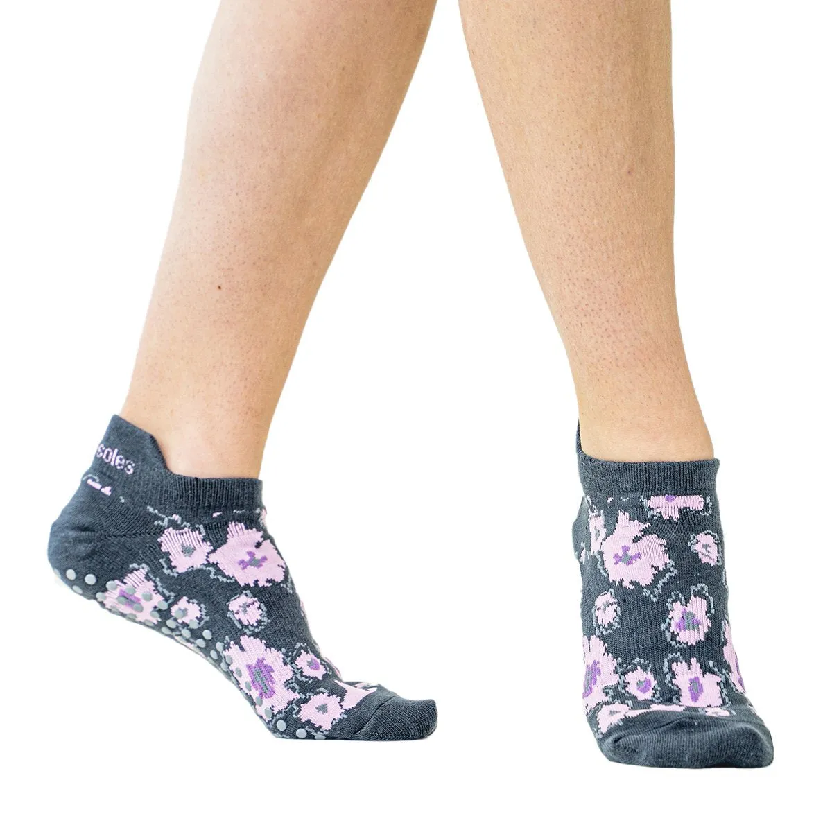 Floral Grip Socks - (Barre / Pilates)