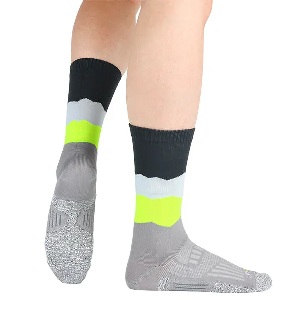 Grip Performance Compression Crew Socks - Solids