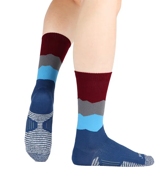 Grip Performance Compression Crew Socks - Solids