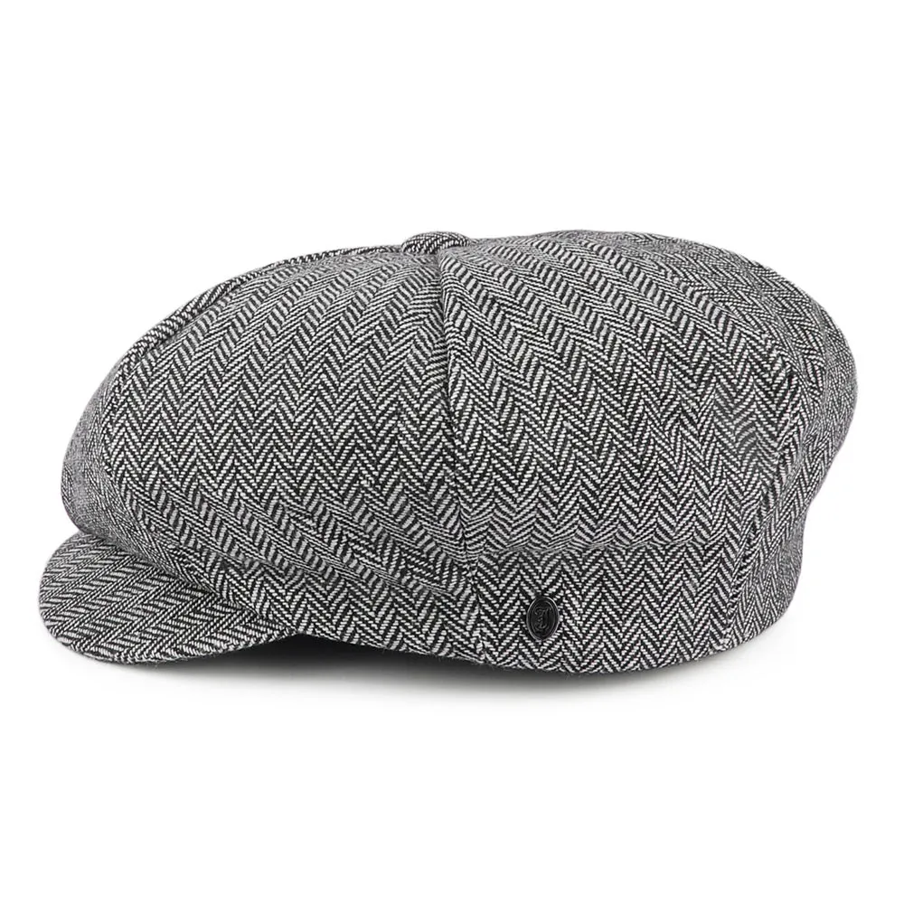 Herringbone Big Apple Cap - Grey