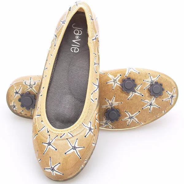 ja-vie starfish sand jelly flats shoes