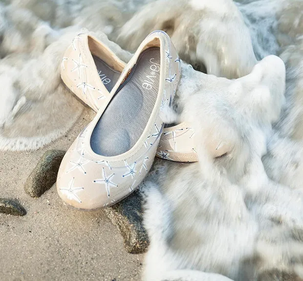 ja-vie starfish sand jelly flats shoes