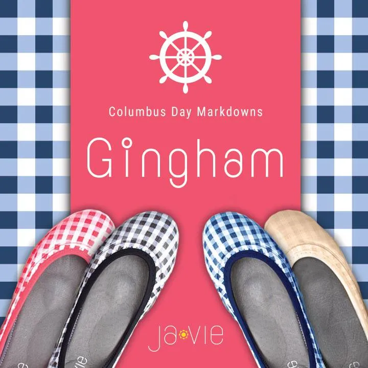 ja-vie tan gingham jelly flats shoes