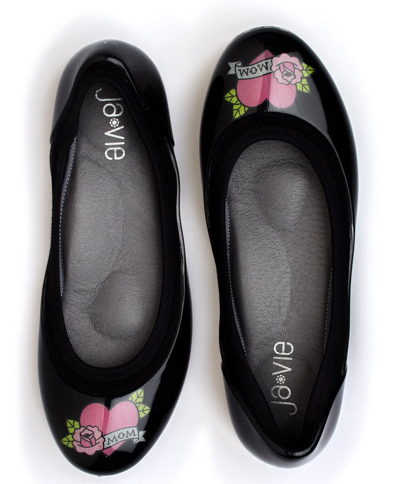 ja-vie tattoo jelly flats shoes