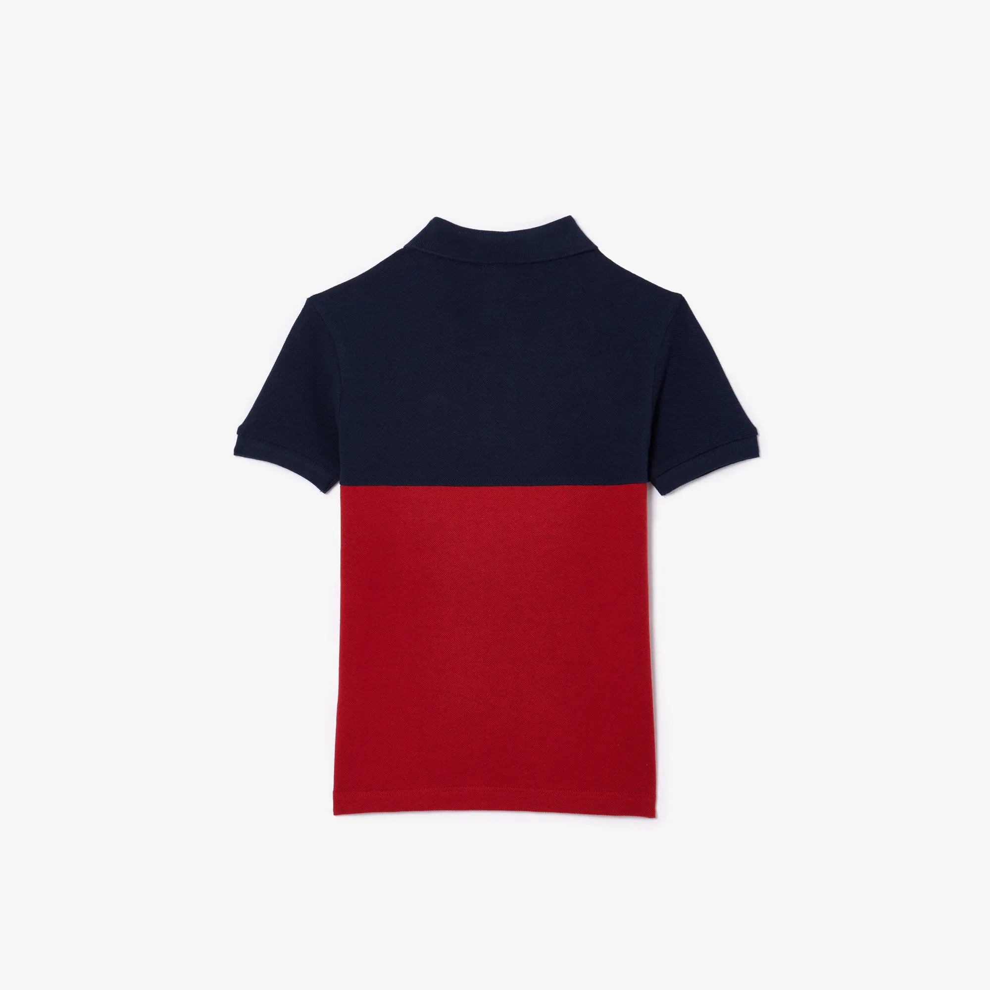 Kids’ Lacoste Organic Cotton Piqué Colourblock Polo Shirt