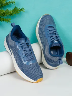 Men Lace-Up Blue Running Shoes