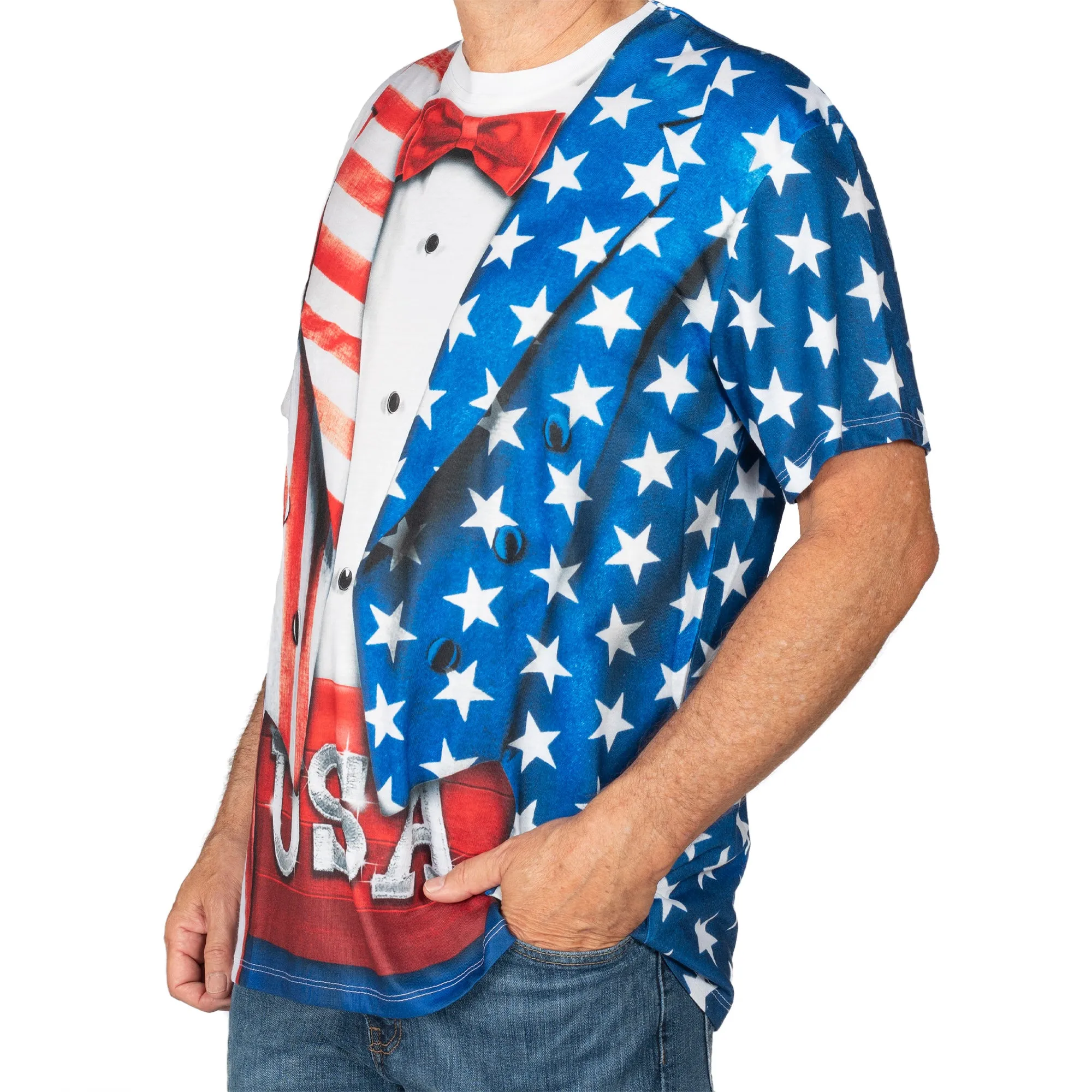 Men's American Flag Tuxedo T-Shirt