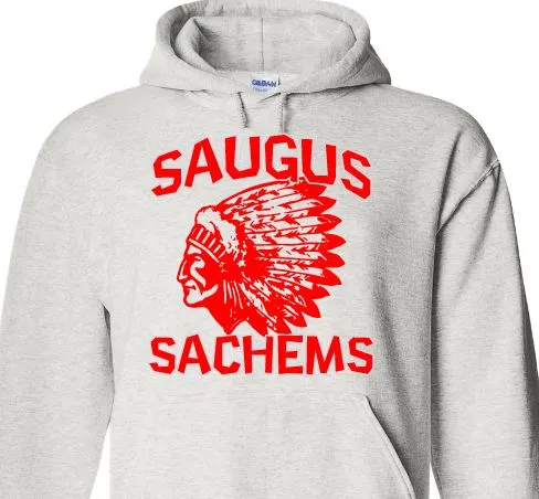 NEW - Saugus Sachem ASH GRAY Hoodie - Adult Sizes