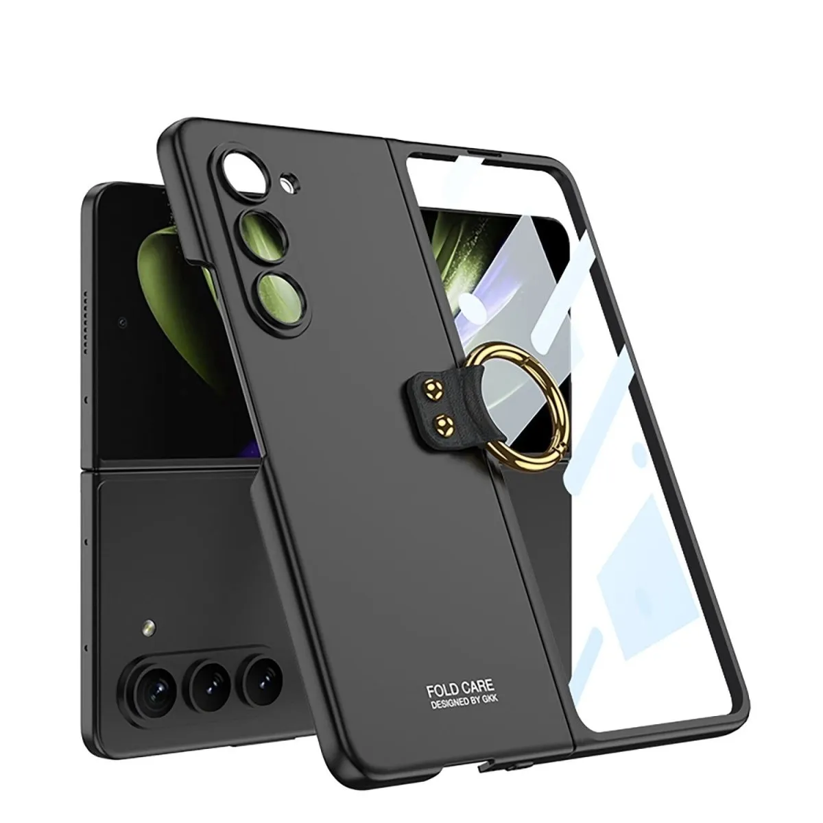 Rei Anti-Scratch Case for Galaxy Z Fold 5 With Ring Stand