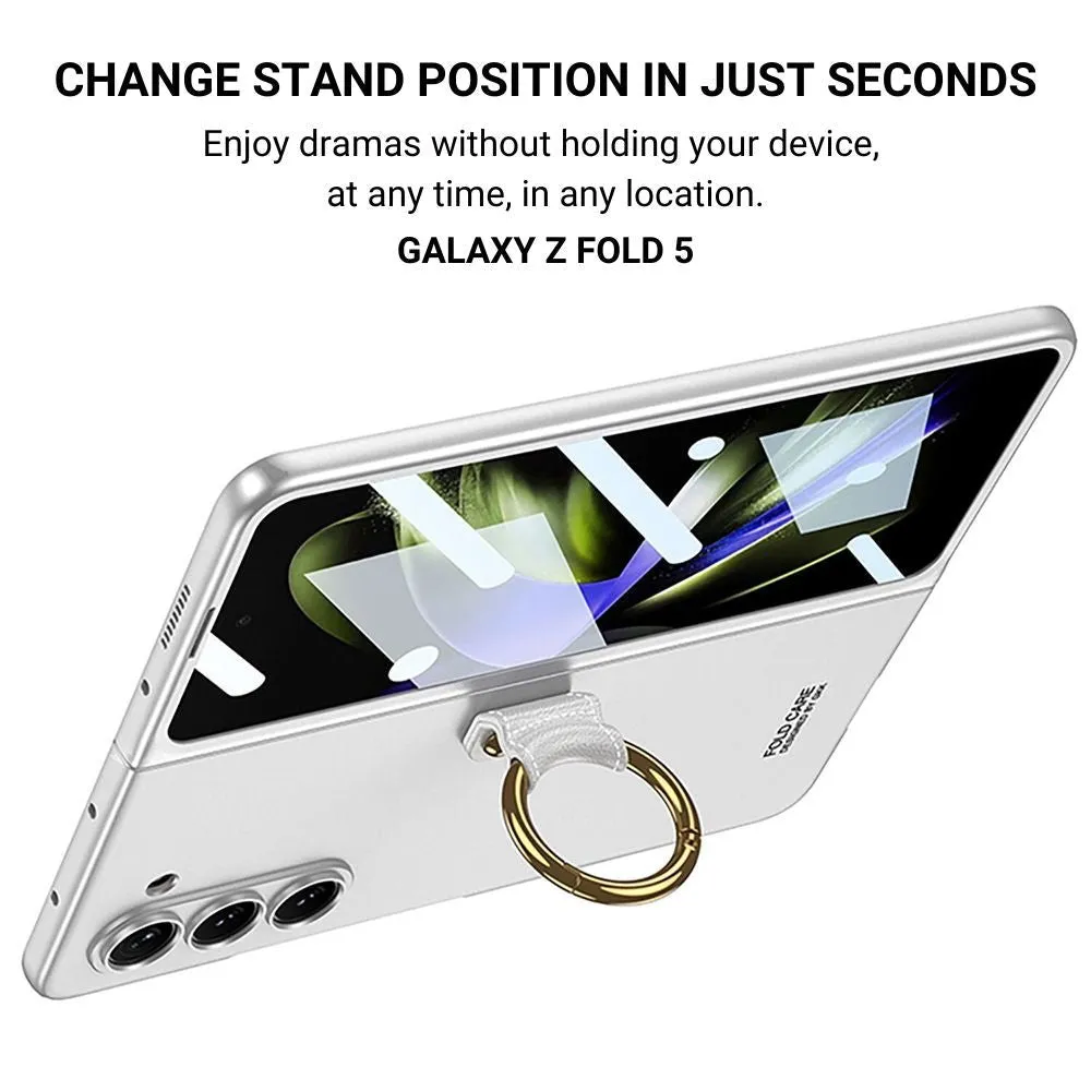 Rei Anti-Scratch Case for Galaxy Z Fold 5 With Ring Stand