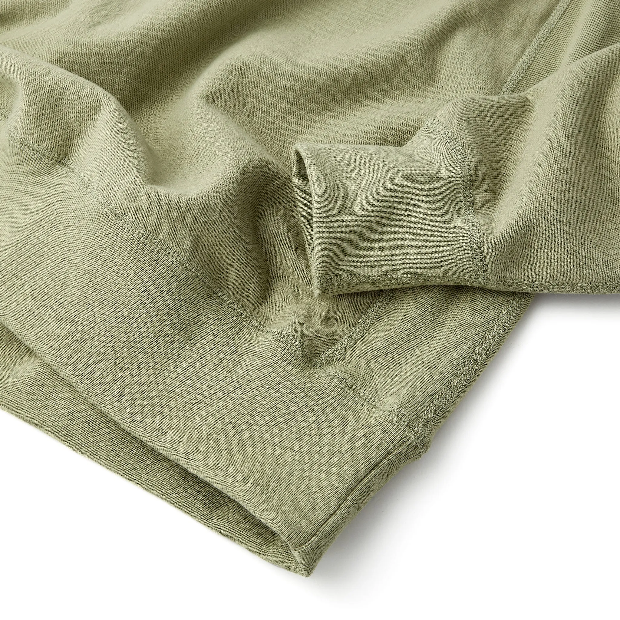 Skyline Heavyweight Fleece Crewneck in Dusty Olive