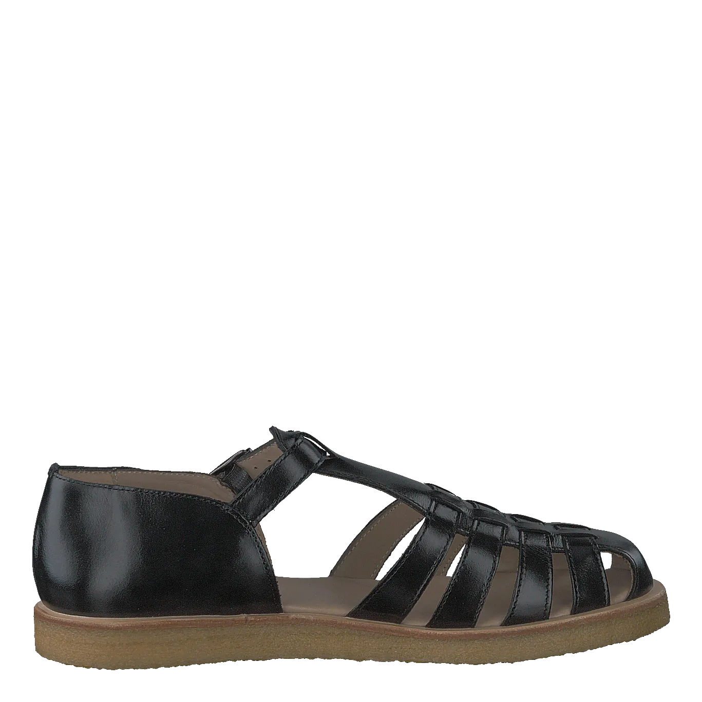 Strap Sandal With Buckle Black