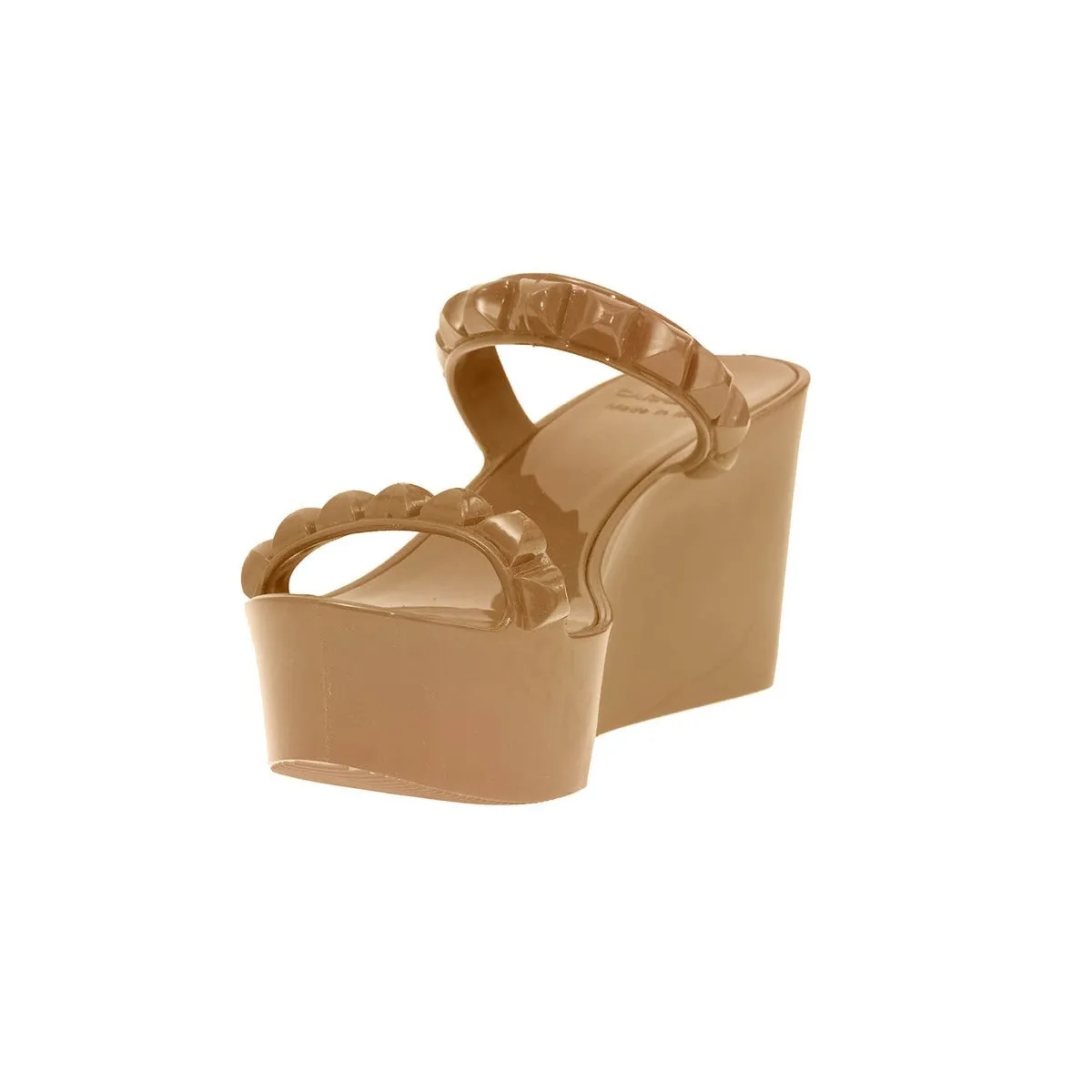 Tonino Mid-Wedge Nude Sandal