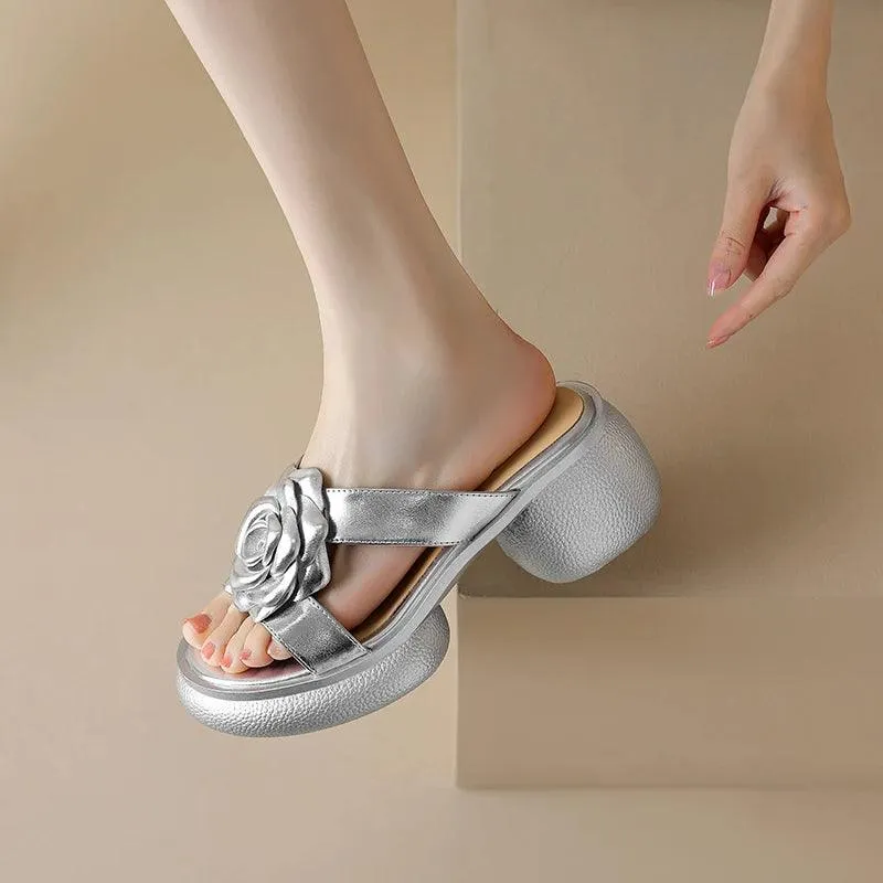 TSS99 Women's Casual Shoes - Leather Sandals Slippers